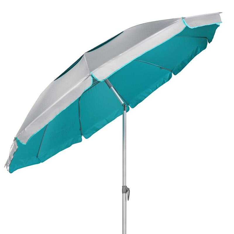 Umbrelă plajă Maui & Sons XL 220 cm, UPF50+ protecție, pliabilă