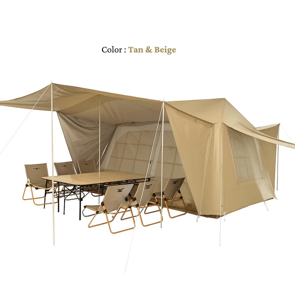 Payung Camp Village L+ Tan & Beige