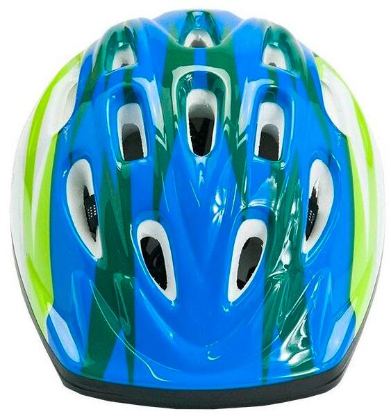 Kask rowerowy Allright Junior biało-niebiesko-zielony rozmiar S