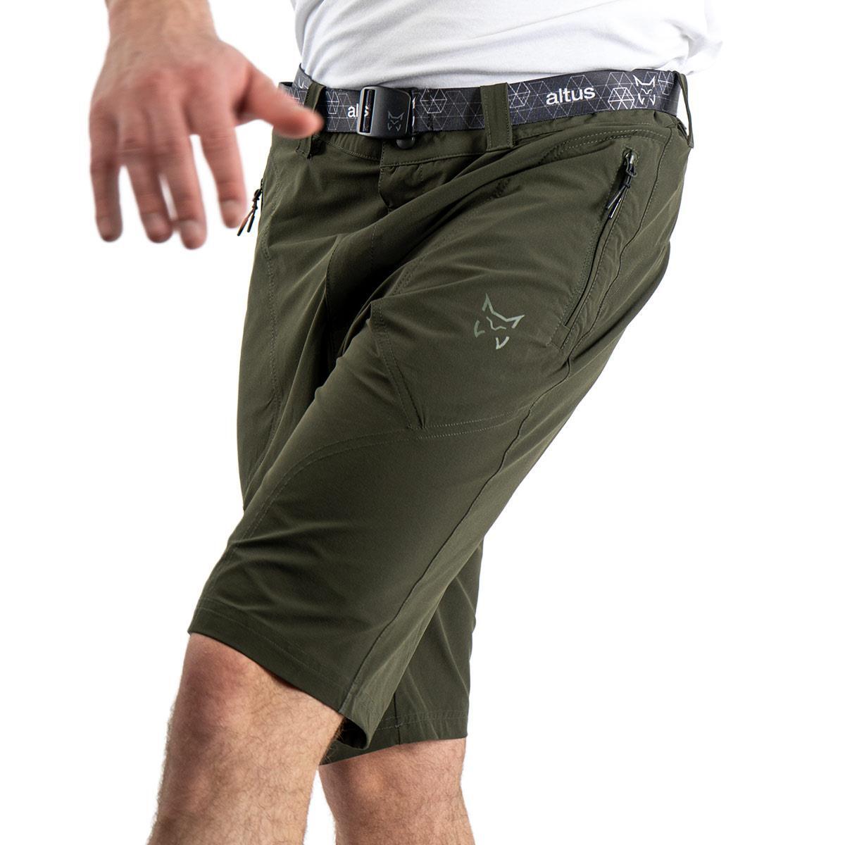 Pantalón Corto Senderismo en Montaña HOMBRE Altus TAUPO K30 GREEN OLIVE 6/6