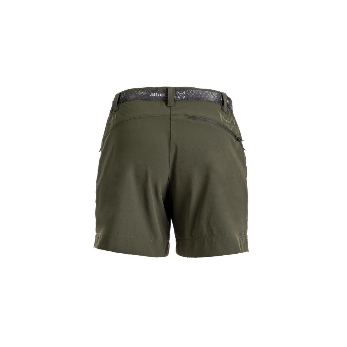 Pantalón Corto Senderismo en Montaña MUJER Altus KAURI K30 GREEN OLIVE 2/6