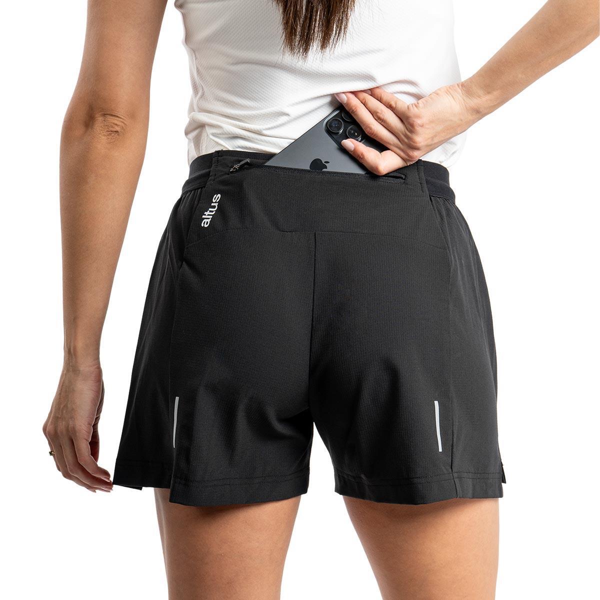 Pantalones cortos Trail Mujer ALTUS ROUTE W L30 BLACK 6/6