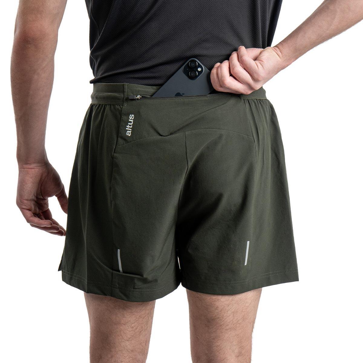 Pantalones cortos Trail Hombre ALTUS ROUTE L30 GREEN OLIVE 6/6