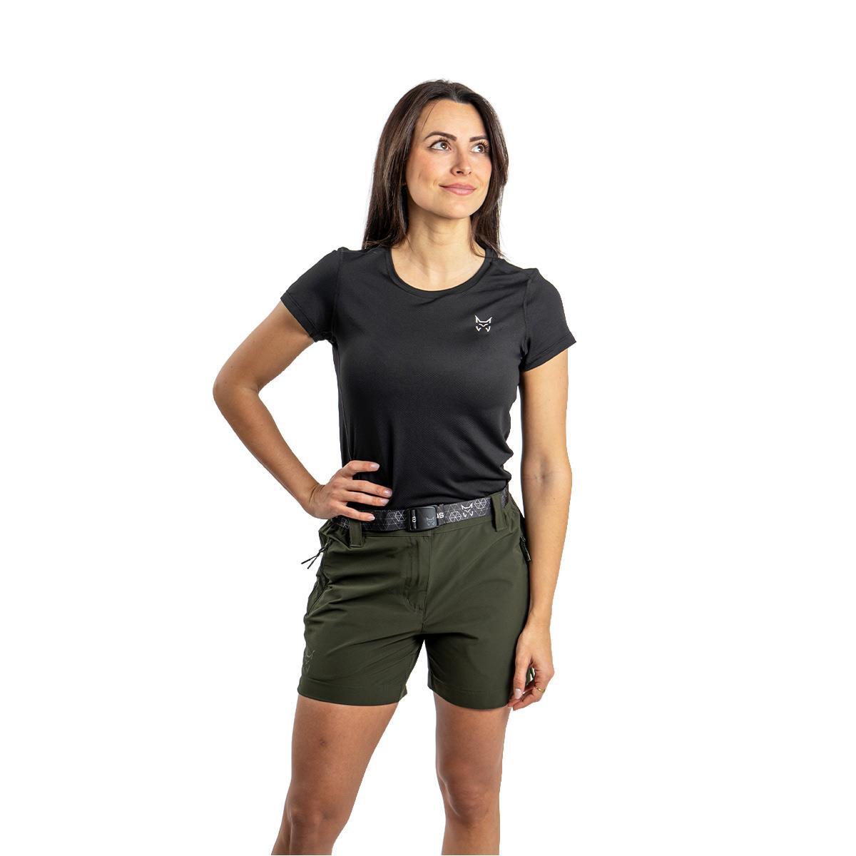 Pantalón Corto Senderismo en Montaña MUJER Altus KAURI K30 GREEN OLIVE 5/6