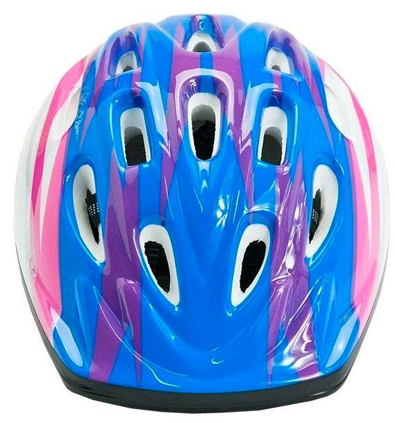 Kask rowerowy Allright Junior biało-niebiesko-różowy rozmiar S