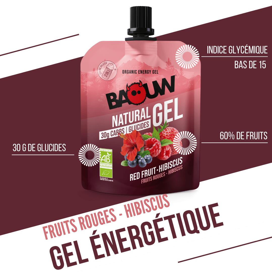 Gel énergie BIO fruits rouges et hibiscus, saveur cranberry, format 85 g 2/8