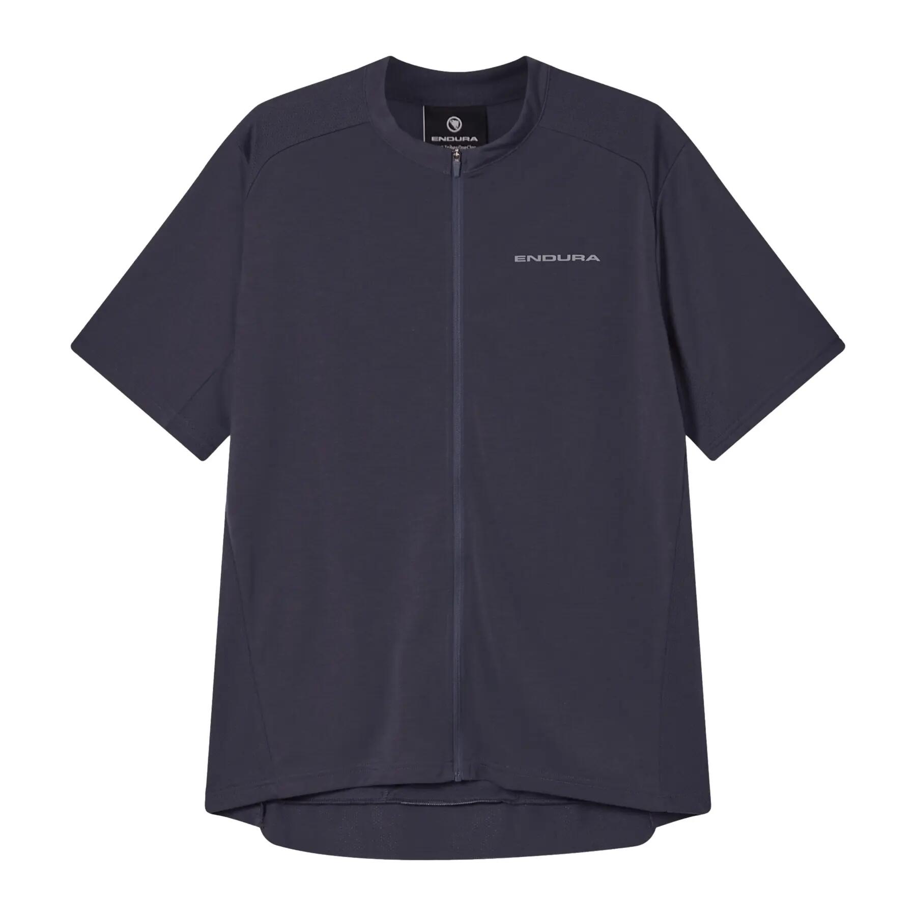 Endura Loop tricou cu fermoar S/S, Drirelease®, gri