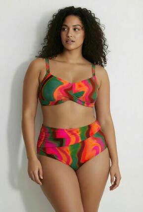 Femme Bikini bonnets souples drapé et dégradé de couleurs matière recyclée