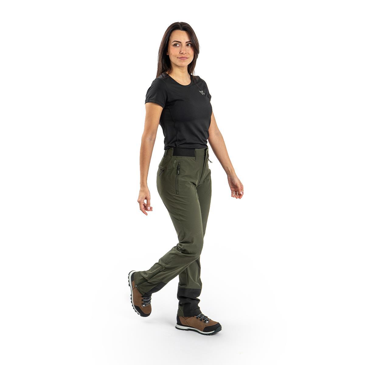 Pantalón Largo Senderismo en Montaña MUJER Altus JAZZI W K30 GREEN OLIVE 6/7