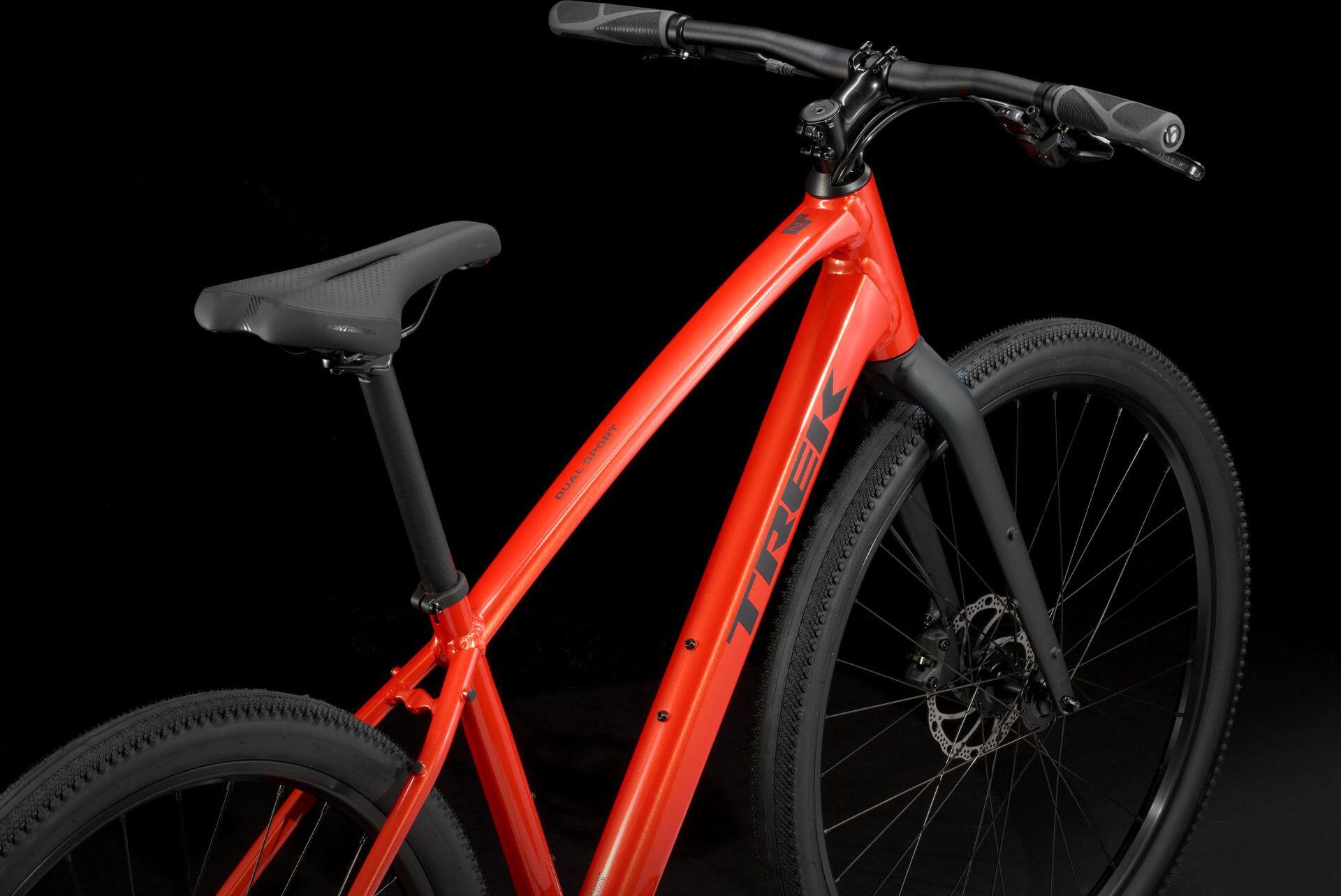 Bicicleta de fitness Trek Dual Sport 2 Shimano CUES 9V 27,5'' Vermelha Gén 5 - B 4/7