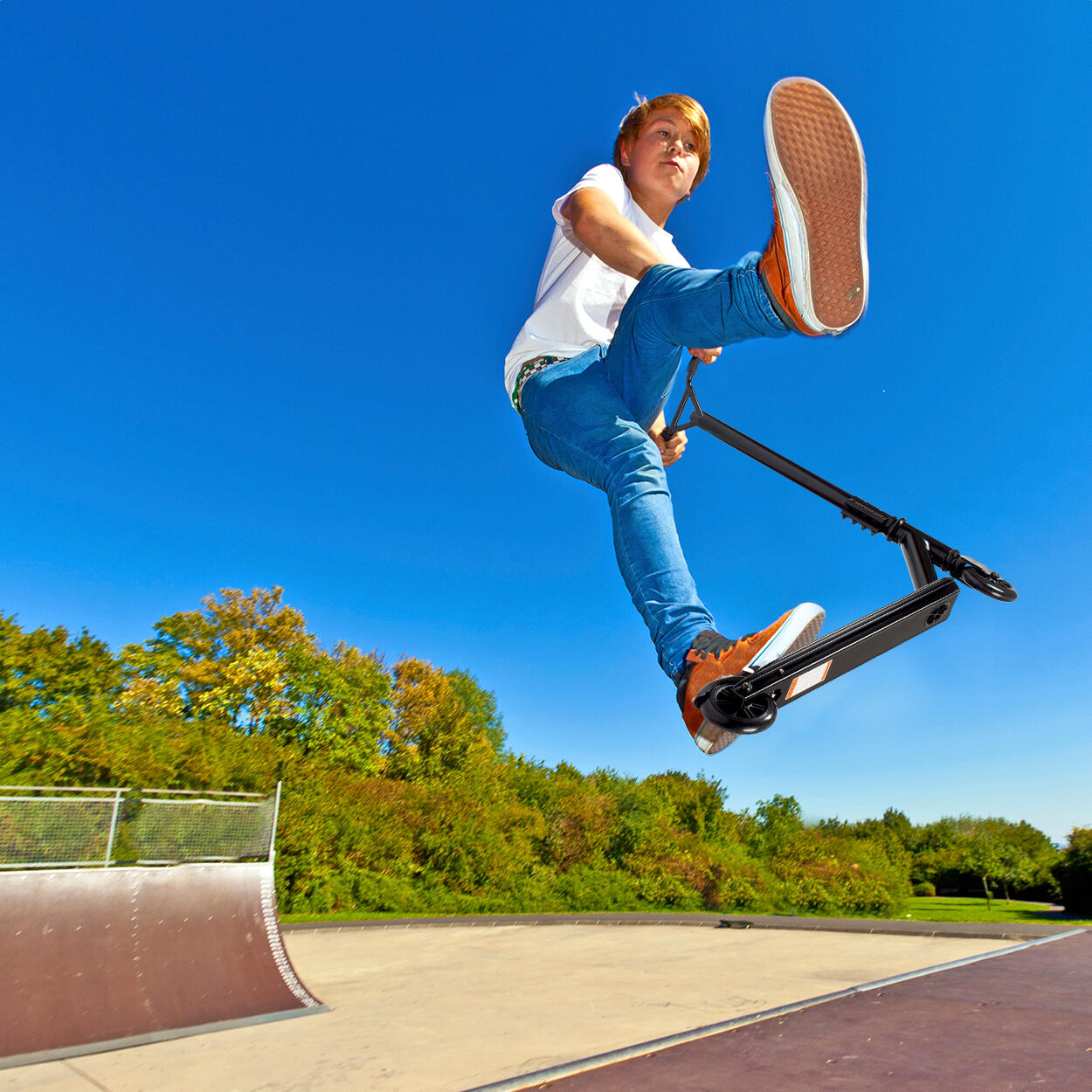StuntRider - stuntstep - 100mm wielen - zwart 3/4