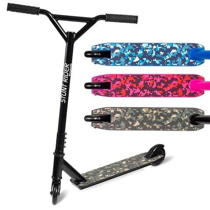 StuntRider - stuntstep - 100mm wielen - zwart