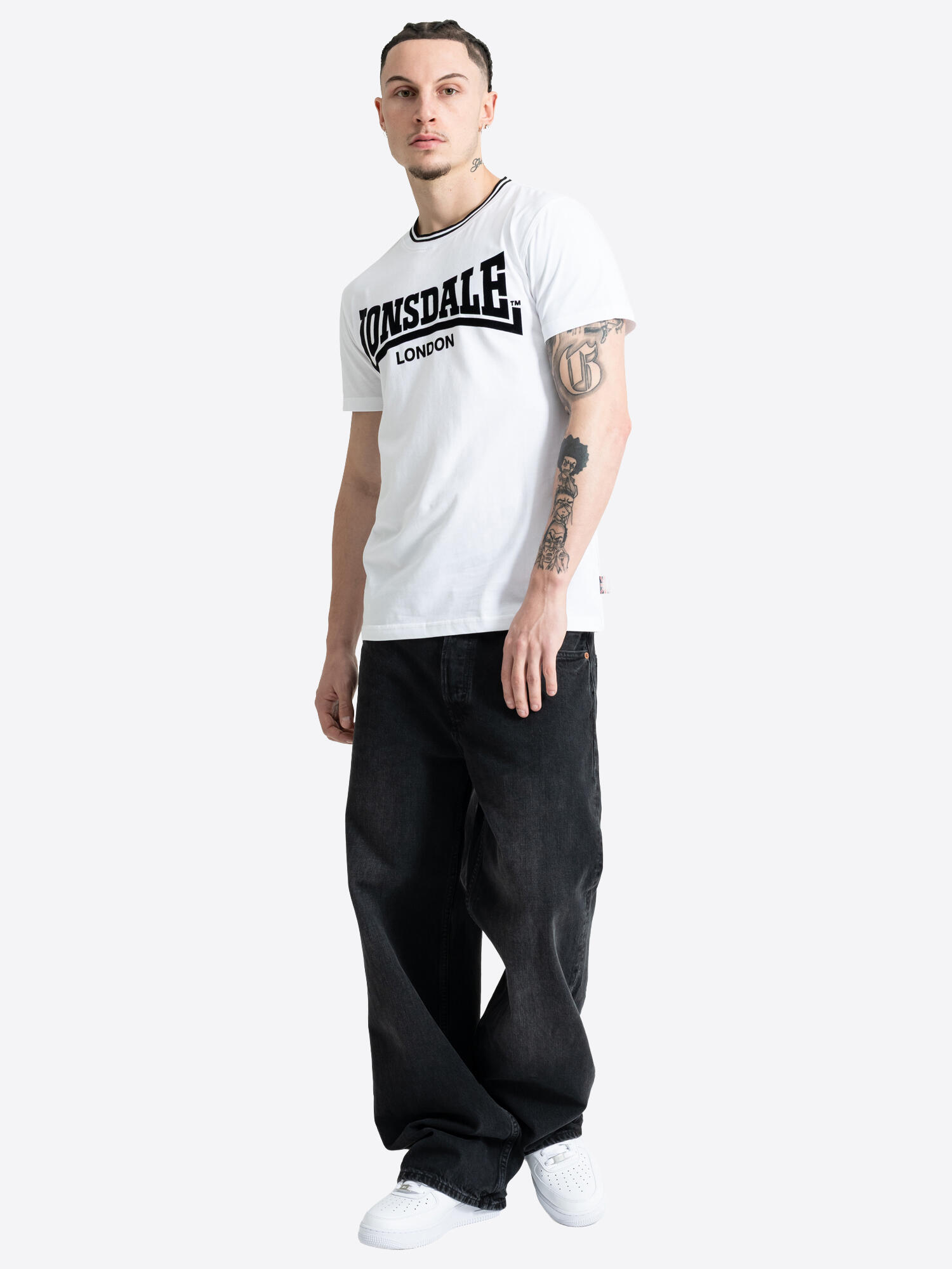 Maglietta da uomo Lonsdale Potternewton, vestibilità regolare 3/6