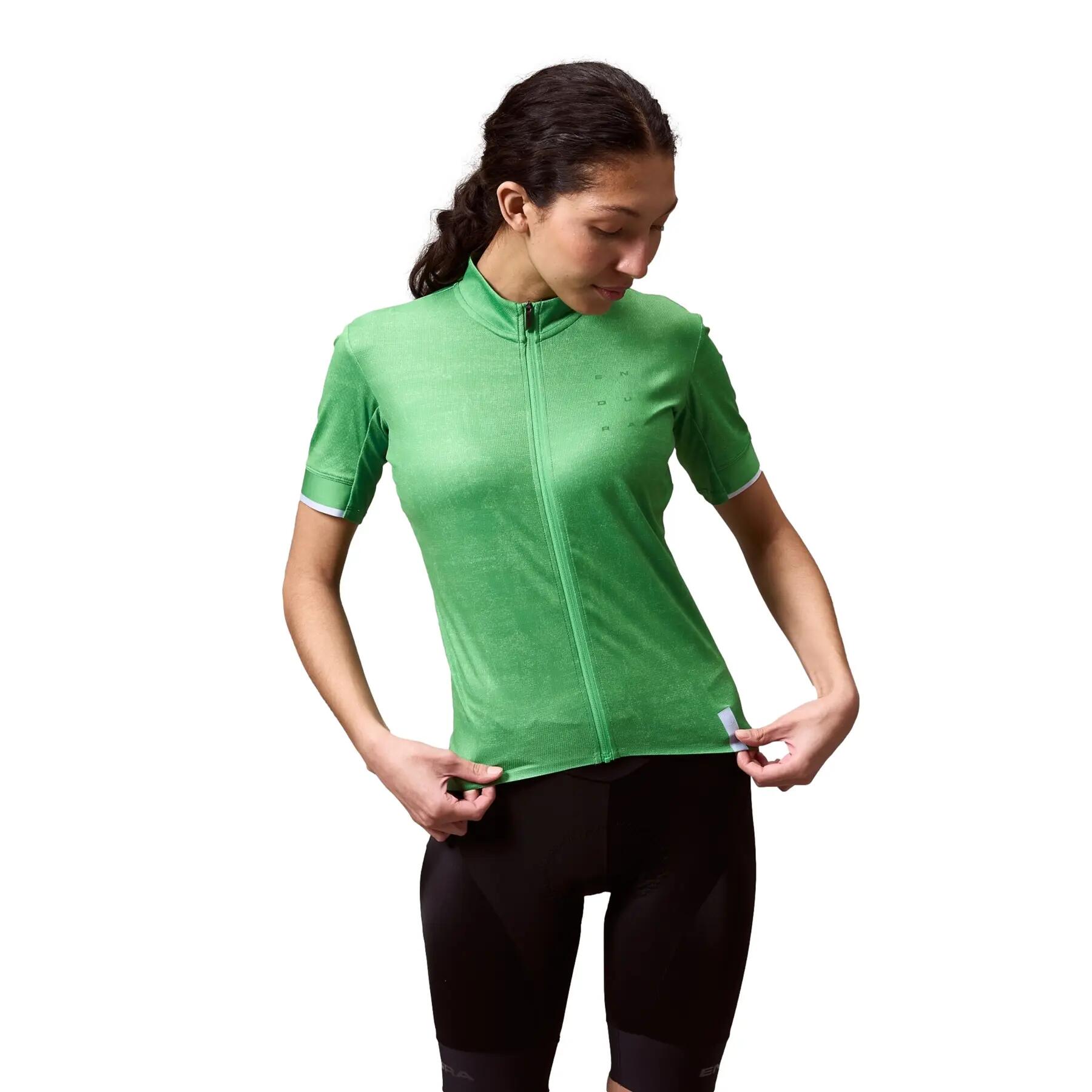Endura FS260 Print tricou femei, mânecă scurtă, verde