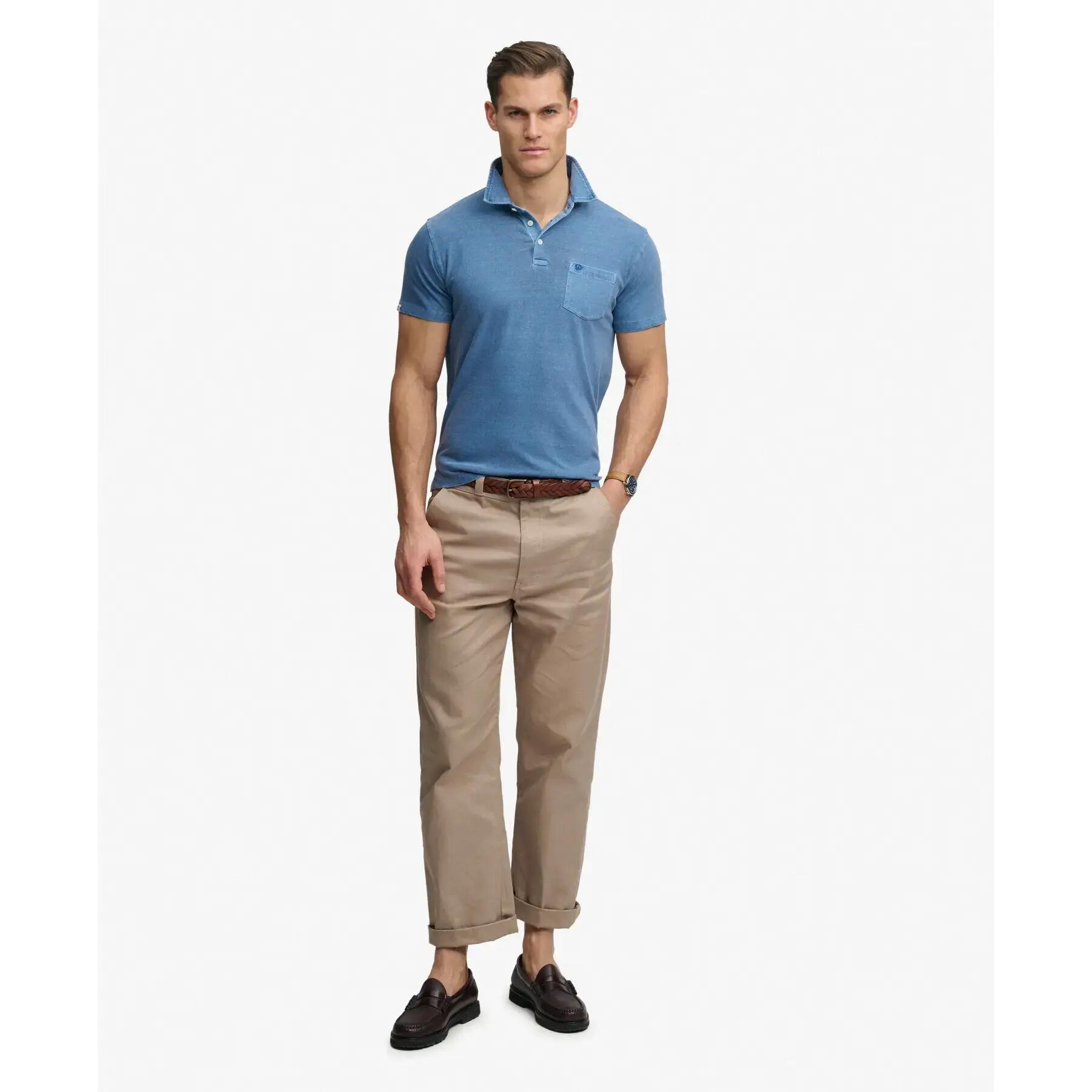 Klassisches Baumwoll- und Leinen-Polo Superdry 2/5