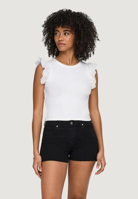 Bandeau top onlmathilda s/l lace detail jrs noos dames wit