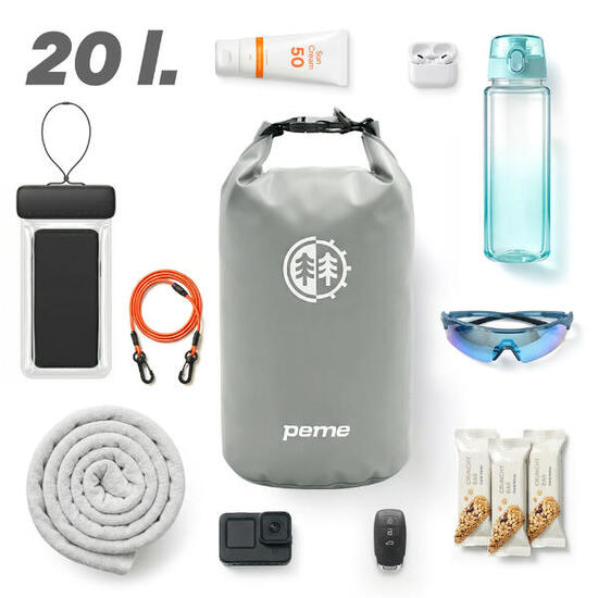 Worek wodoodporny PEME Dry Bag 20L wodoszczelny SUP żeglarski kajakowy PVC
