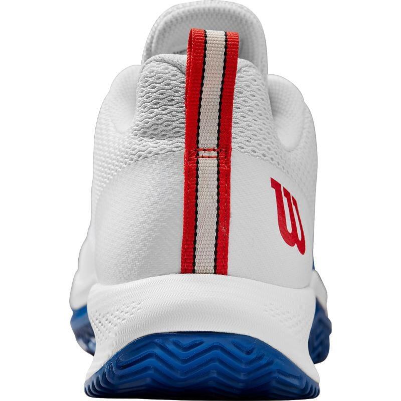 Tênis Wilson Rush Pro Lite Branco Azul Vermelho 2/5