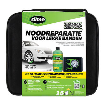 Slime smart repair noodreparatieset voor lekke banden 473 ml