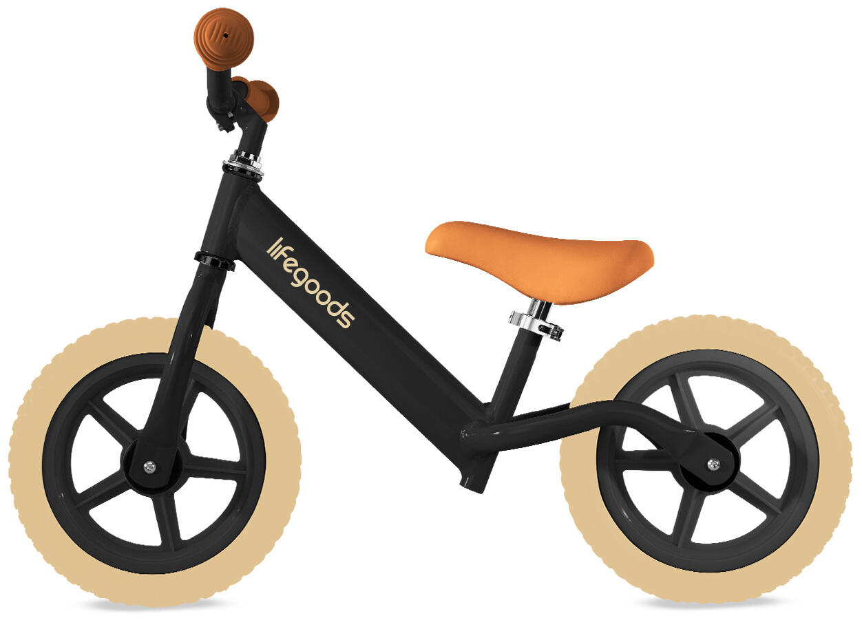 Loopfiets - balance bike - loopfietsje - zwart 2/4
