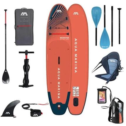 Aqua Marina Monster 12’0 opblaasbare kajak- en paddle-set – grote capaciteit