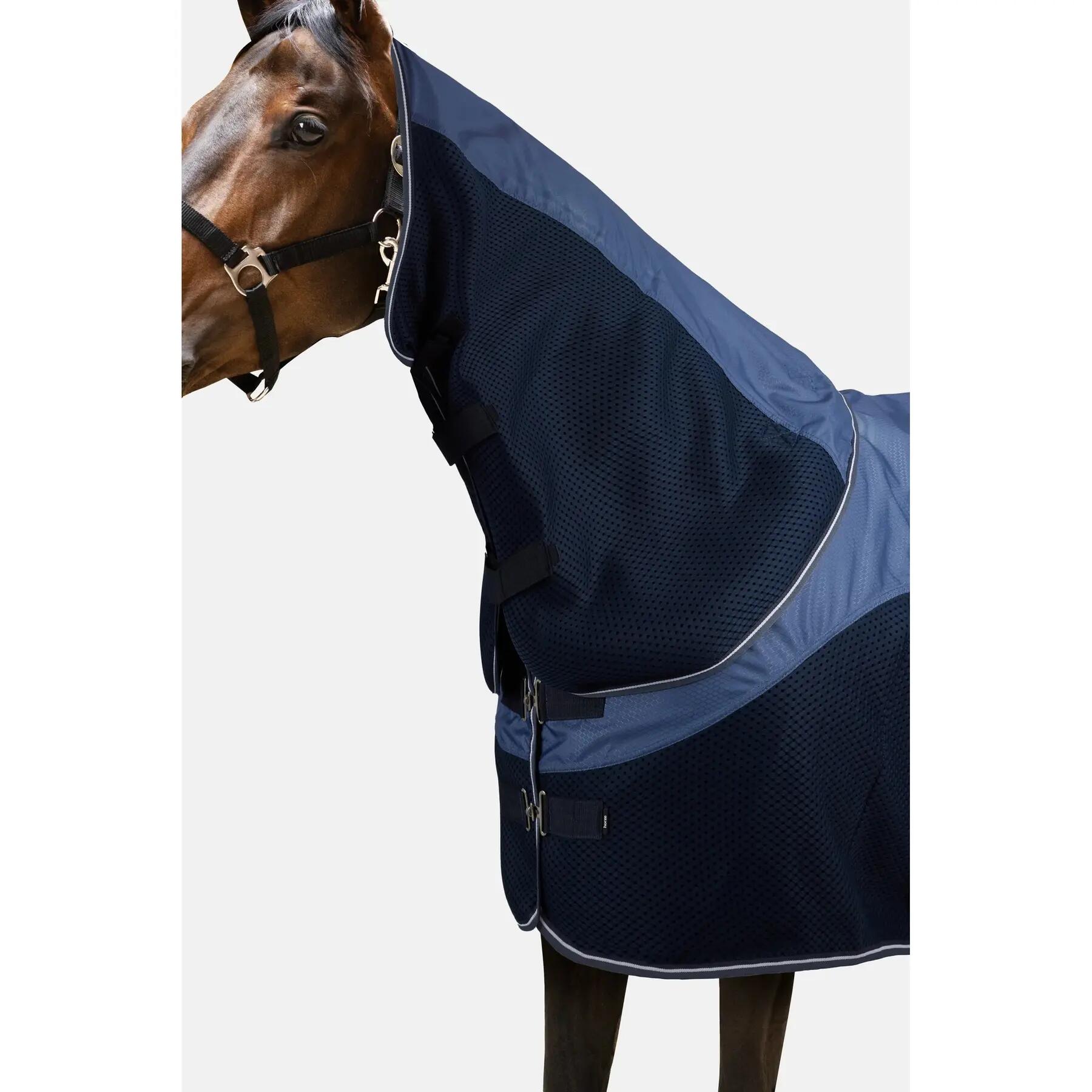 Sábana de exterior para caballo con cuello desmontable Horze Aircool 3D 2/5
