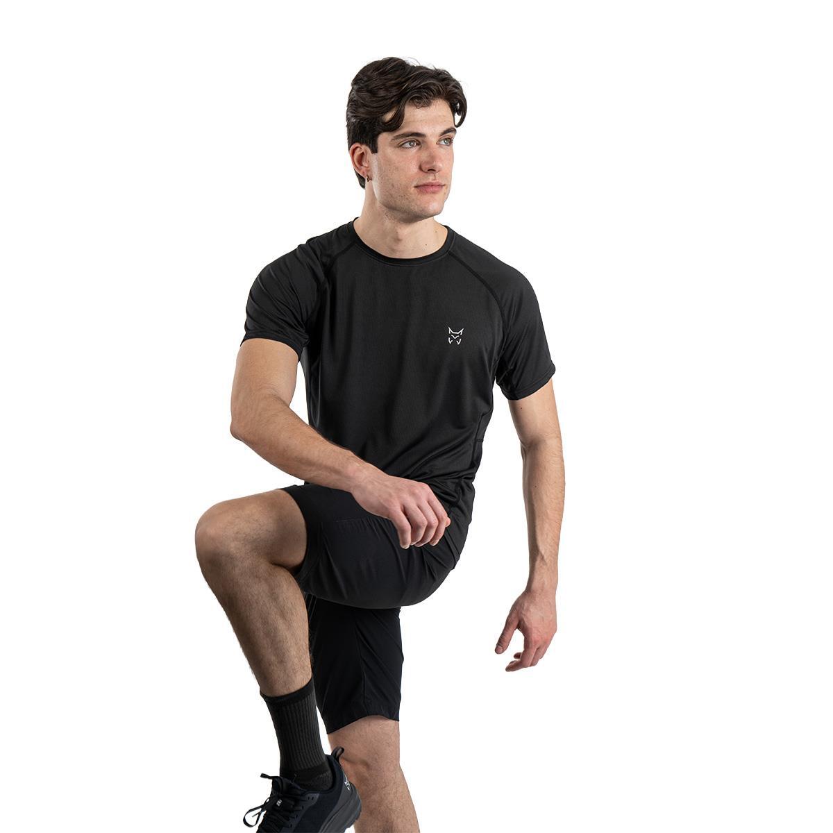 Camiseta manga corta Senderismo en la naturaleza Hombre ALTUS EIRE L30 BLACK 6/7