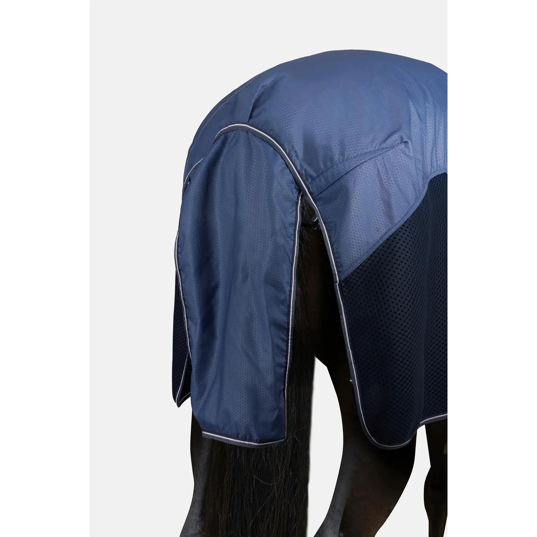 Sábana de exterior para caballo con cuello desmontable Horze Aircool 3D 4/5