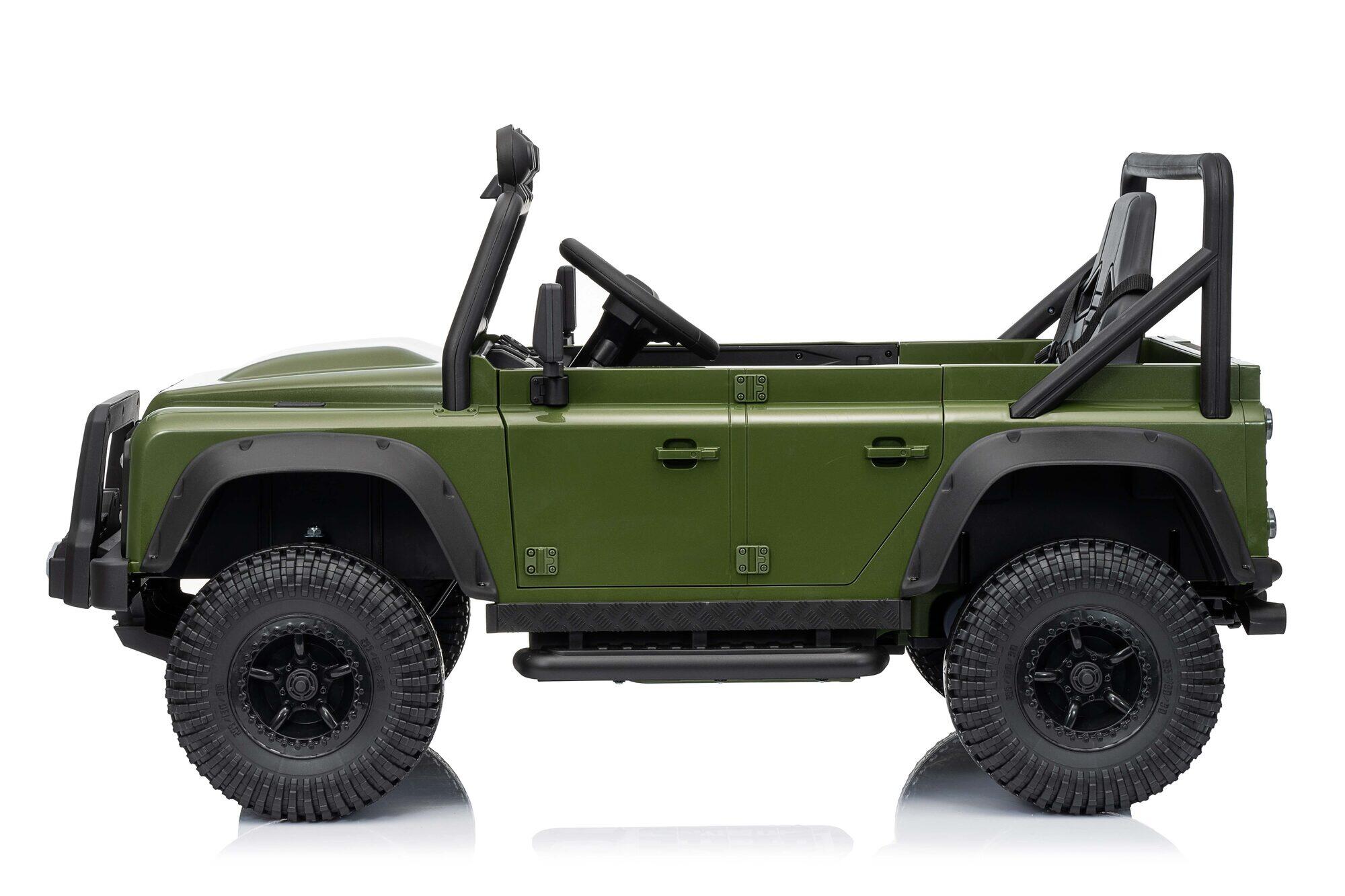 Land Rover Defender 110 SVX elektrische kinderauto - Legergroen (3 tot 8 jaar) 5/7