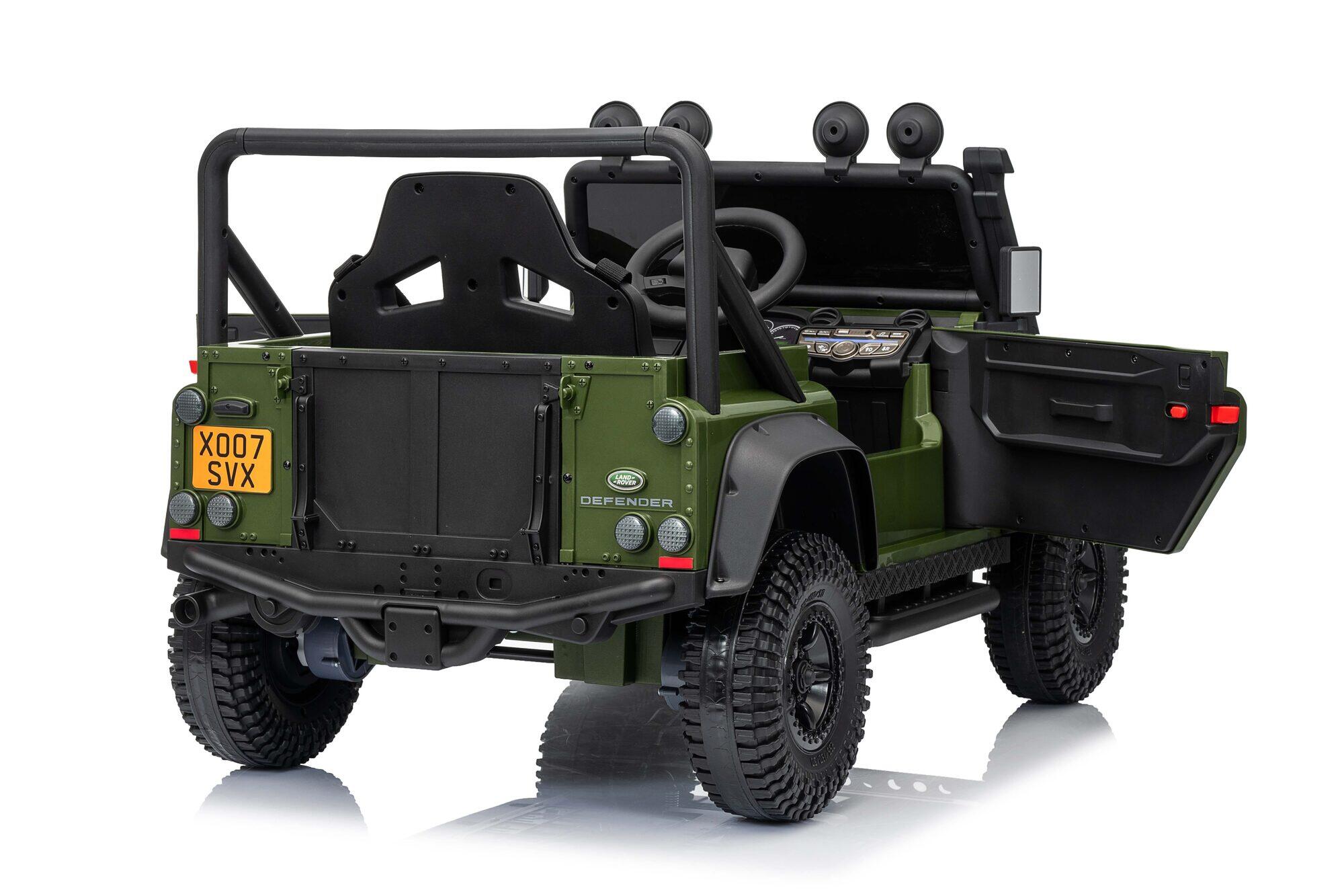 Land Rover Defender 110 SVX elektrische kinderauto - Legergroen (3 tot 8 jaar) 6/7