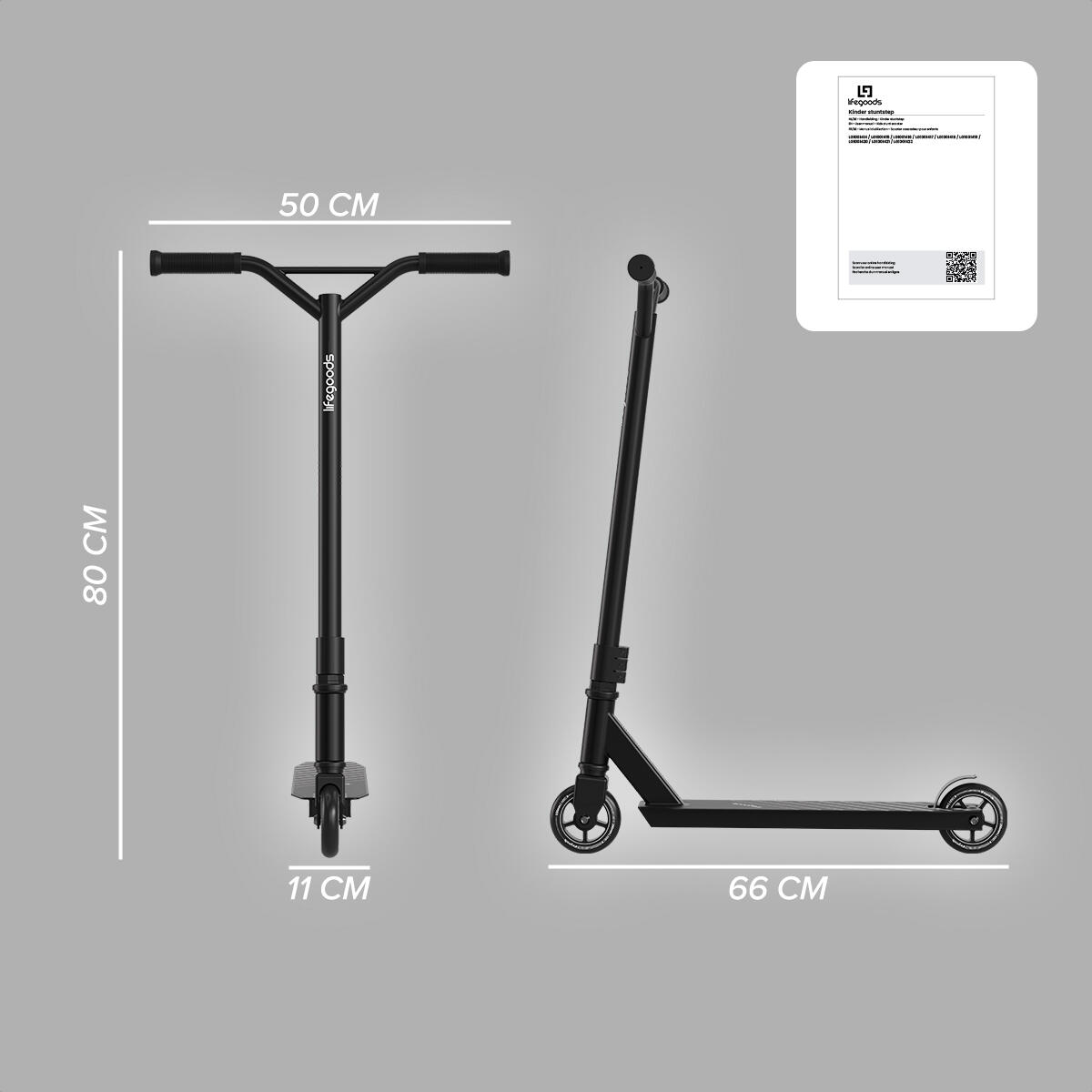 Stuntstep Fly Pro - 100mm - 100kg - zwart 3/3