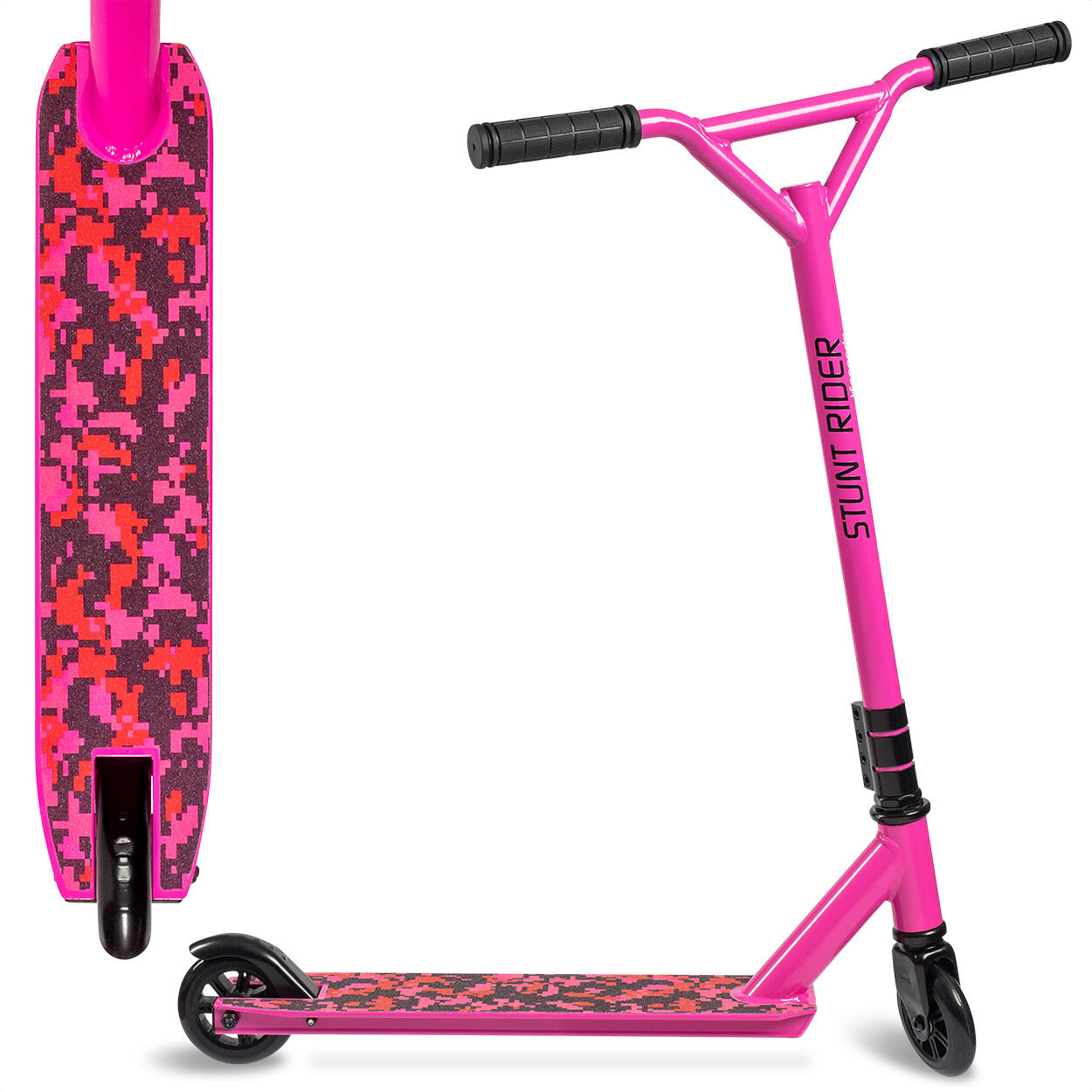 StuntRider - trottinette freestyle - roues 100mm - rose 2/4