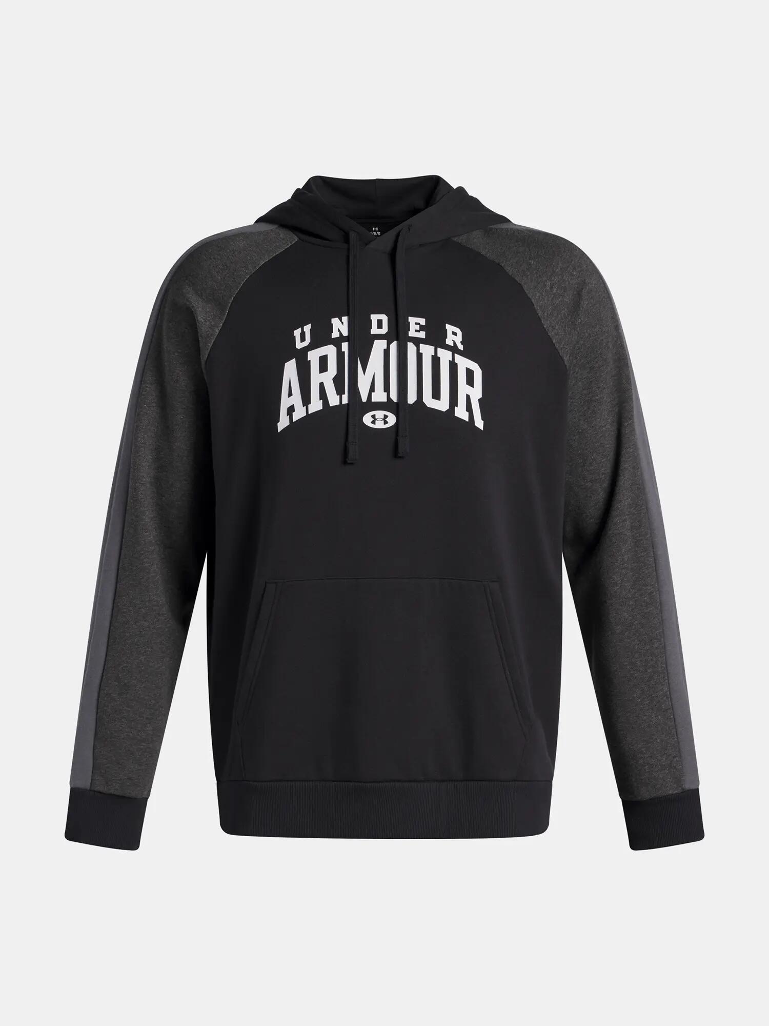 Under Armour Rival Fleece Colorblock hoodie voor heren 3/4