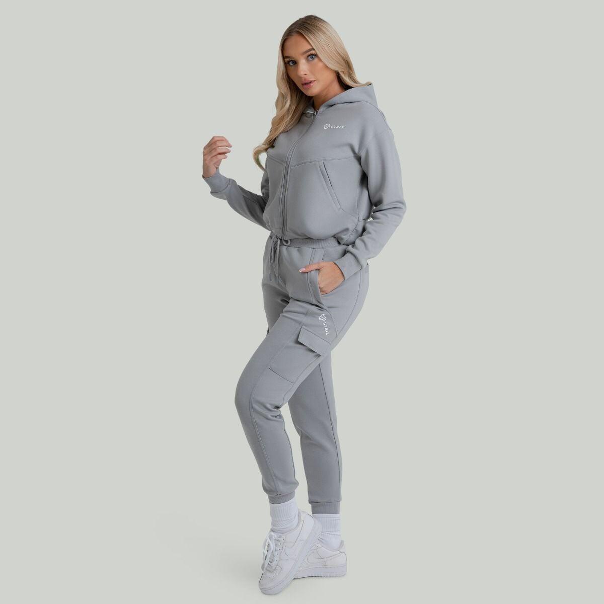 Donna fitness felpa con zip Smoke ZOA 5/6