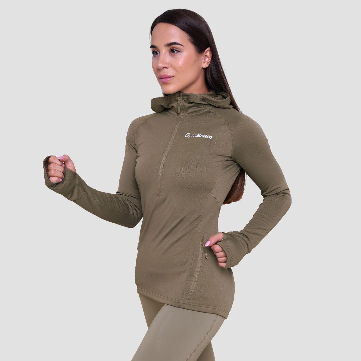 Donna felpa con zip Vetiver Pulse Running 5/7