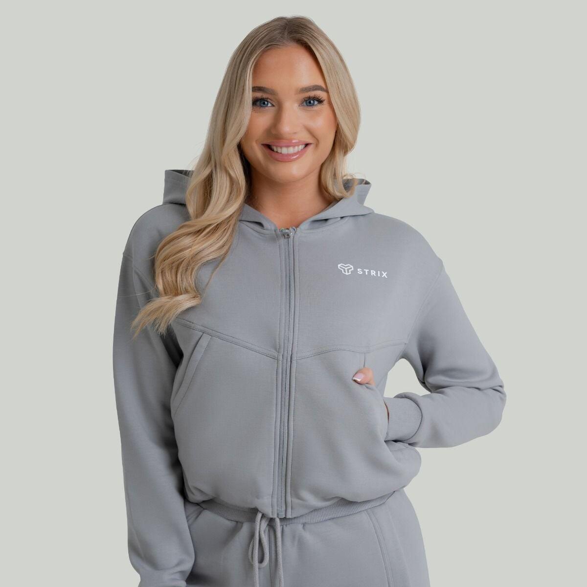 Donna fitness felpa con zip Smoke ZOA 1/6
