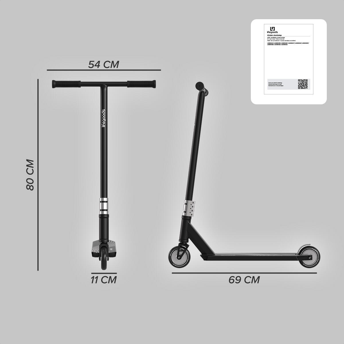 Trottinette freestyle Pro X - guidon en T - HIC - 110mm - 100kg - noir 3/3