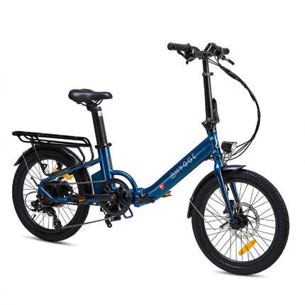 Virum Step 2026 - Vélo Électrique Pliant Ultra-Léger 36V 10Ah - Bleu Saphir