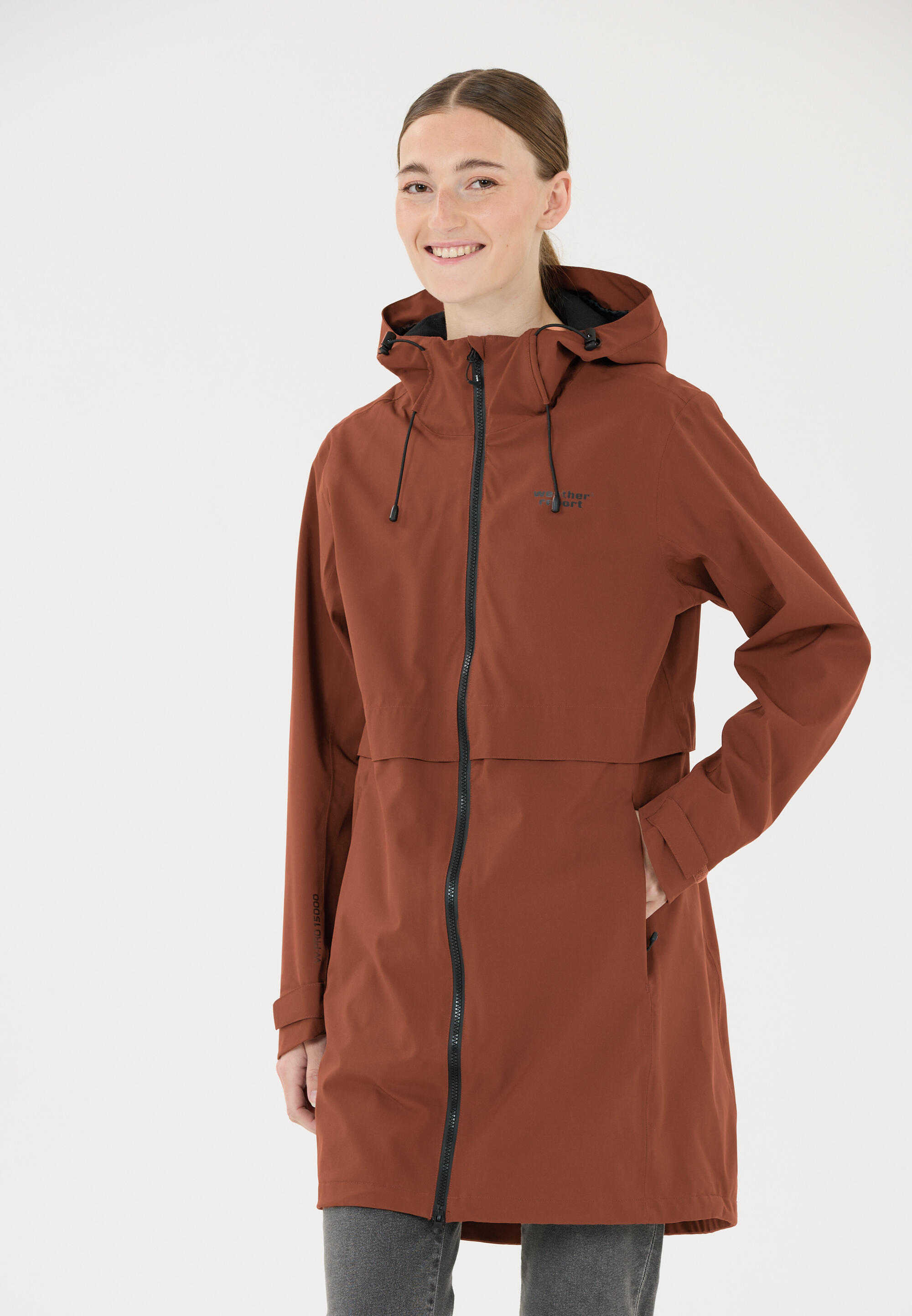 Lange Kapuzenjacke Damen Weather Report Dayton AWG W-PRO 15000 4/5