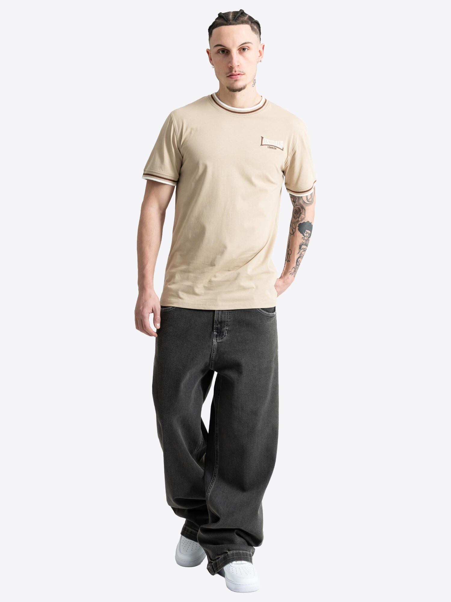 LONSDALE Heren-T-shirt slim fit QUIN 3/6
