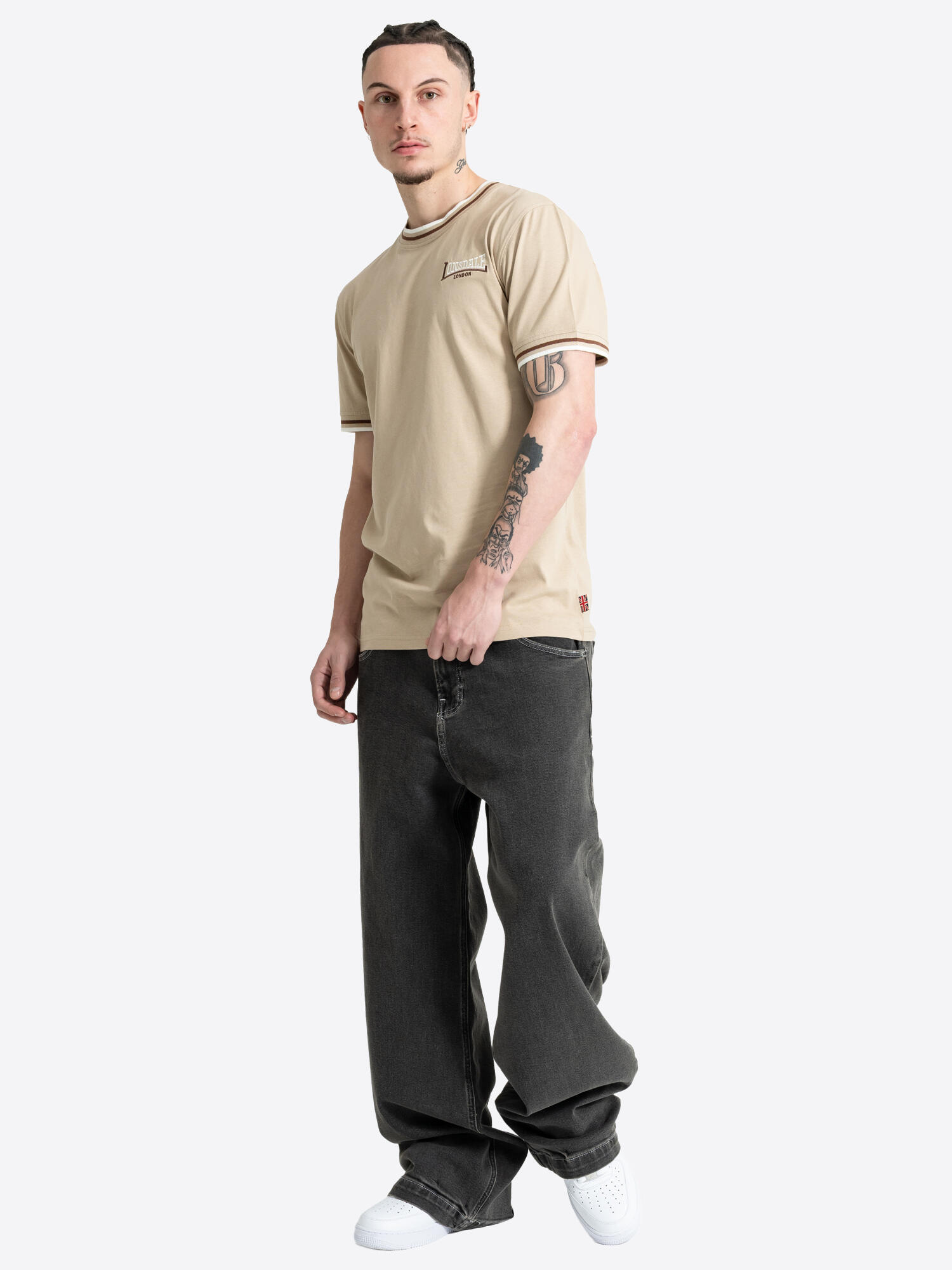 LONSDALE Heren-T-shirt slim fit QUIN 4/6