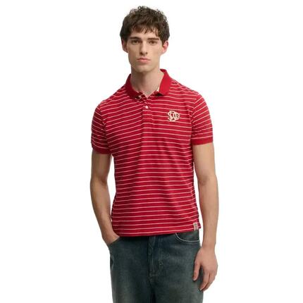 Koszulka polo w paski Superdry Vintage