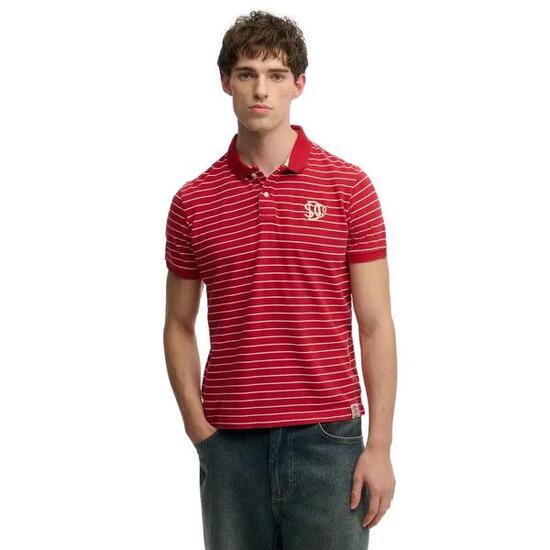 Koszulka polo w paski Superdry Vintage