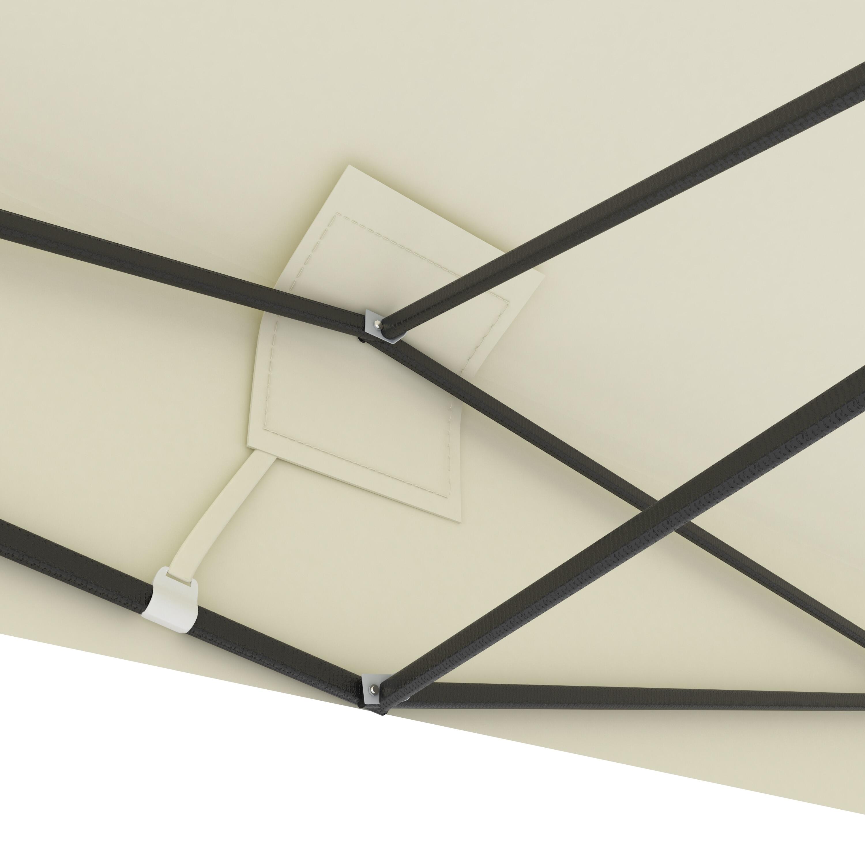 Partytent - 3x3 m - zijwanden - easy up - paviljoen - opvouwbaar - beige 4/5