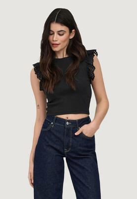 Bandeau top onlmathilda s/l lace detail jrs noos dames zwart