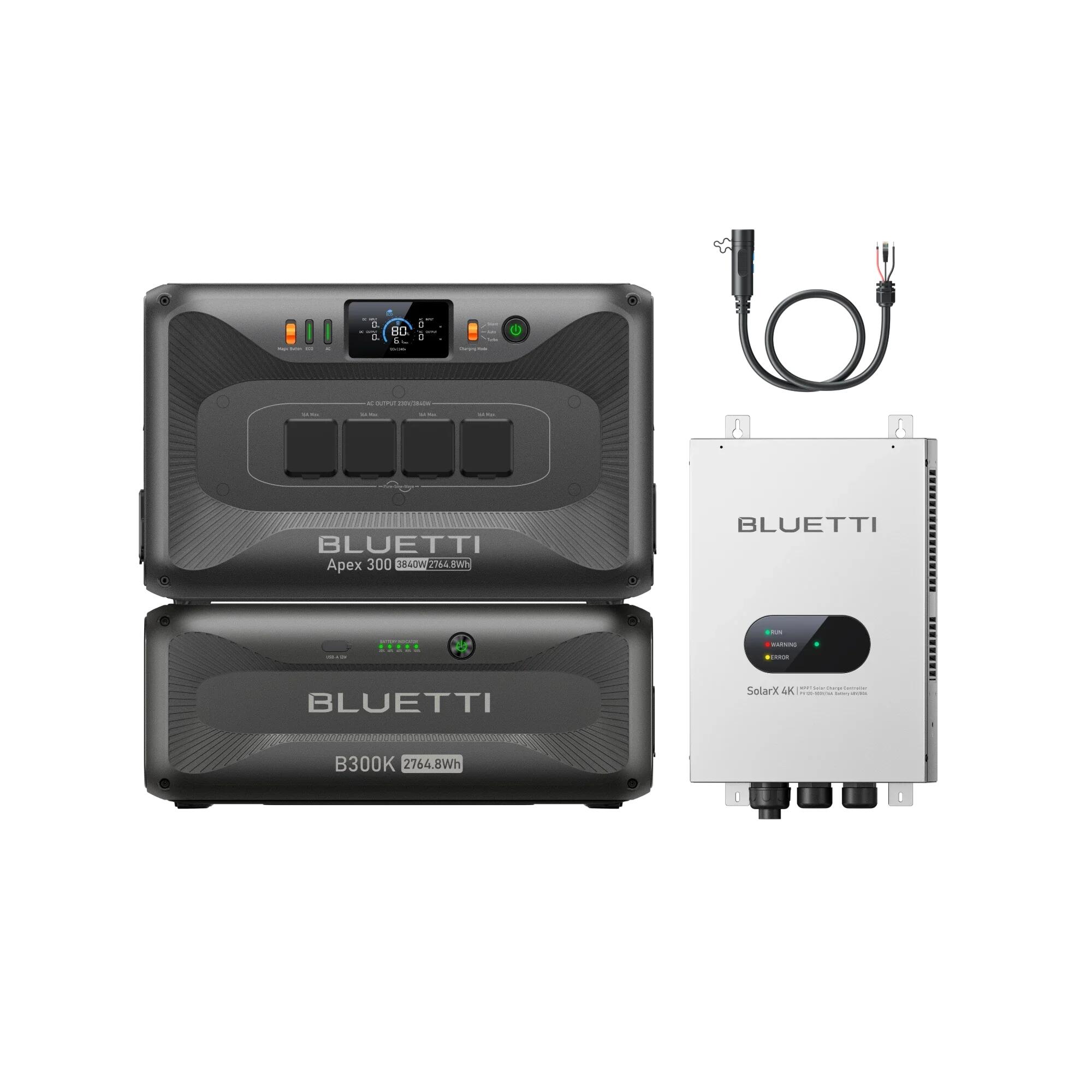 BLUETTI Apex 300 stacja zasilania+B300K+ SolarX 4K, 2764Wh-Zasilanie awaryjne