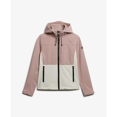 Dames wandeljack met capuchon superdry colourblock