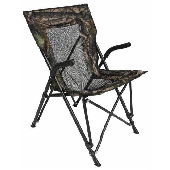 Chaise pliante Eurocatch Camou Mesh dossier haut
