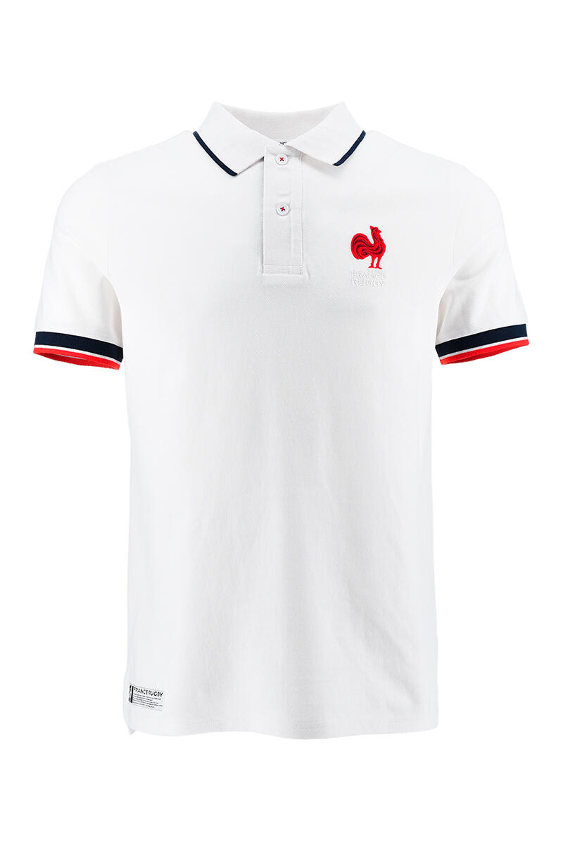 Polo homme blanc 3/5