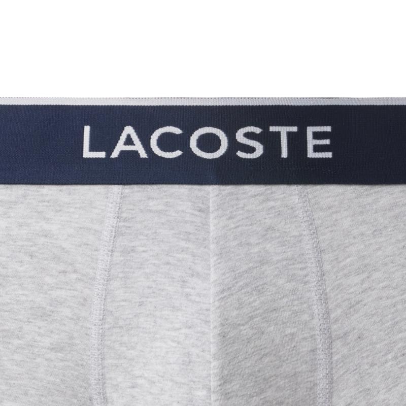 Pack de 3 Calzoncillos Lacoste Grises de Algodón Elástico 2/5